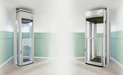 Stainless Steel And Glass Passengers Elevator For Residential Use