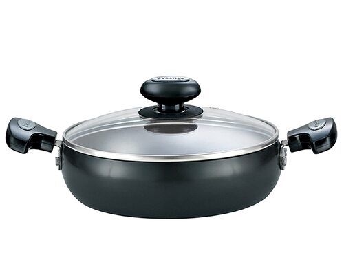 2.5 Litre Black Hard Anodised Handi For Kitchen