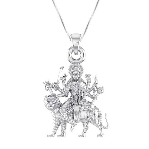 Durga Maa Religious Pendant For Unisex