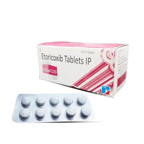 Etoricoxib Tablets 120 Mg (Pack Size 10x10 Tablets)