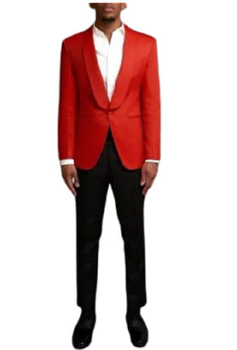 Plain Pattern Full Sleeve Party Wear Cotton Suit For Men