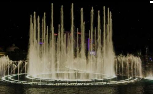 Rock Stand Multicolor Programmable Fountain