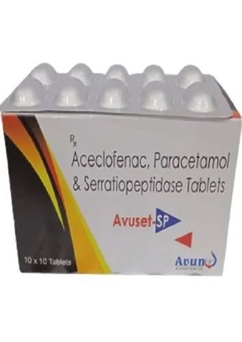 Aceclofenac Paracetamol Serratiopeptidase Tablets