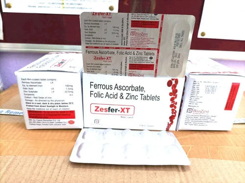 Ferrous Ascorbate, Folic Acid And Zink Tablets