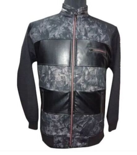 Full Sleeves Zipper Closure Mens Winter Jacket