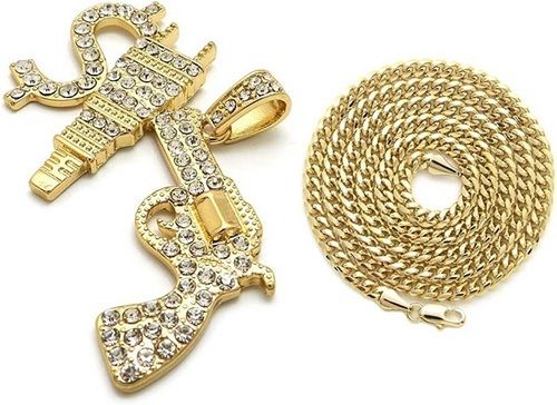 Hip Hop Jewelry - Polished Gold, Silver, Rose Gold with Loose Diamonds | Customized, Unisex for Parties and Gifts