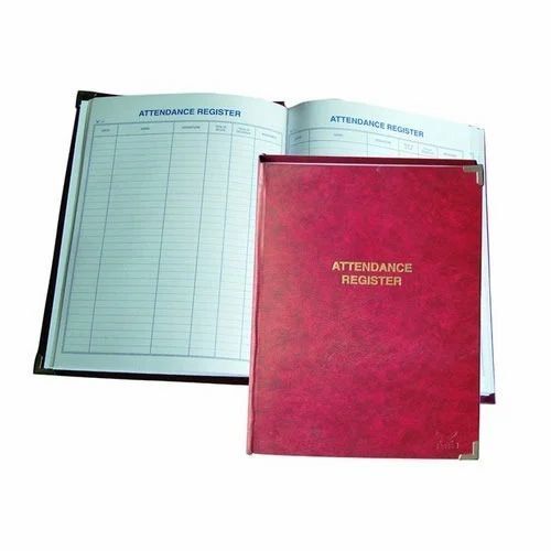 Rectangular Hard Bound Attendance Register For Colleges And School