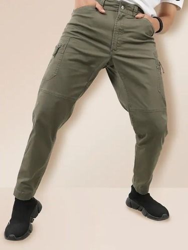 Skin Friendly Mens Casual Wear Stretchable Cotton Trousers With Attractive Pattern