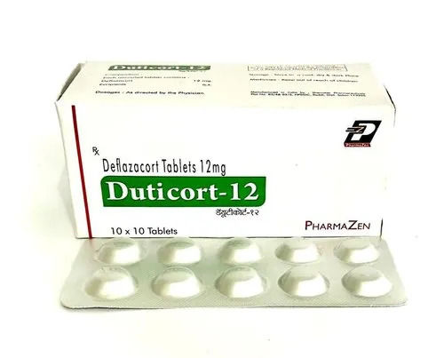 12 mg Deflazacort Tablets (Pack Size 10x10 Tablets)