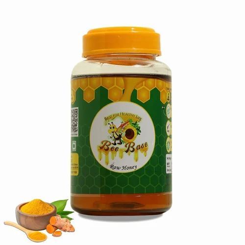 500Gm Packaging Bottle Raw Turmeric Flavour Yellow Honey Shelf Life: 2 Years