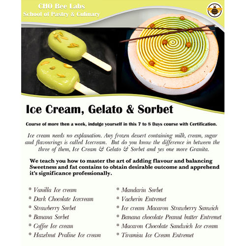 Ice Cream And Sorbet Making Professional Training Institute