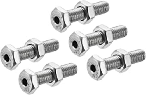 Stainless Steel Hollow Bolt - Rust Resistant, 0-30mm Diameter, Hexagon Head | Industrial Usage, Galvanized Finish, ANSI ASME ASTM Grade