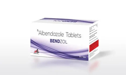 Albendazole - 400 Mg White Anti Infection Tablets | Prescription Required, Store in Cool and Dry Place, Suitable for Hospital and Clinic Use