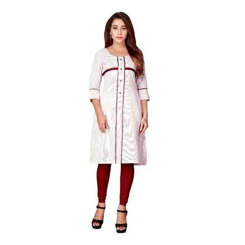 Beautiful Lightweight And Cotton Casual Kurti For Ladies