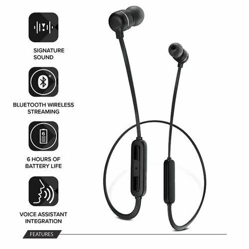 Bluetooth Wireless Earphones With 6 Hours Battery Life