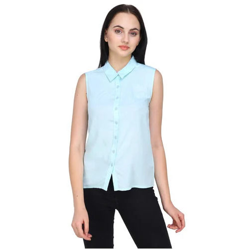 Comfortable And Stylish Sleeveless Shirt For Ladies 