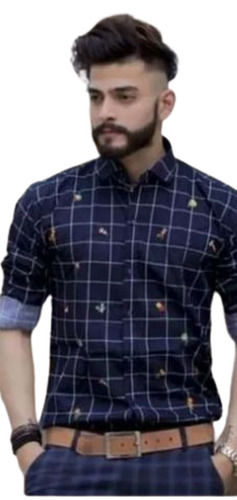 Full Sleeves Cotton Fabric Mens Digital Printed Shirts