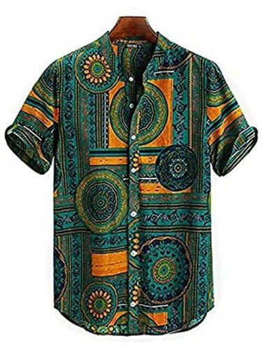 Men Printed Cotton Shirt