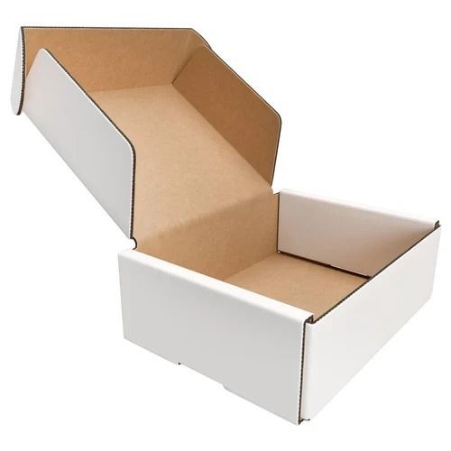 White Kraft Paper Small Corrugated Box For Packaging Use