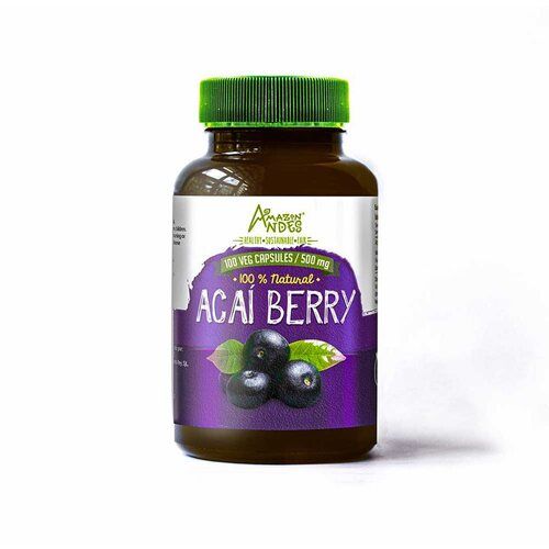 100% Natural Acai Berry Capsules 100 X 500 Mg Shelf Life: 3 Years