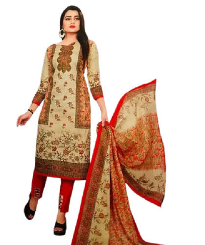 Beautiful And Soft Stylish Printed Designer Suit For Ladies