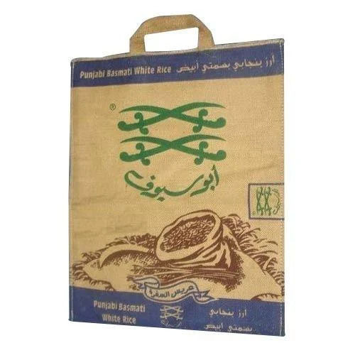 Environment Friendly Printed Jute Rice Bag