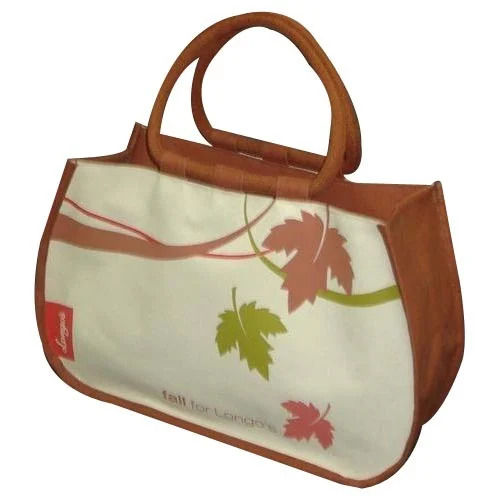 Light Weight Printed Fancy Jute Bag For Ladies