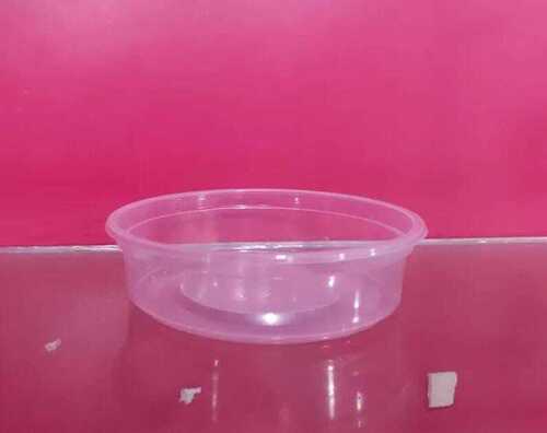 Plastic Round Shape Container With Lid For Food Storage