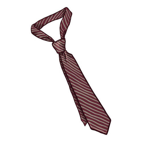 Stripes Pattern School Tie For High School, Middle School