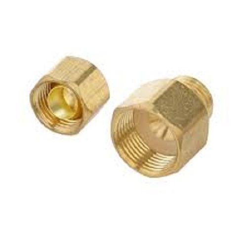 Adapter Nuts - Brass Material, 1-20mm Length, Round Shape, Polished Finish | ISI Certified, 3-Year Warranty, Corrosion Protected, Suitable for Plumbing and Automotive Use