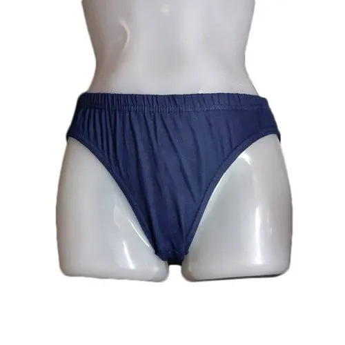All Blue Plain Combed Cotton Hosiery Ladies Panties
