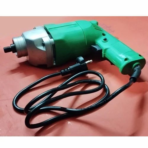 Green And Silver Portable Electric Drill Machine