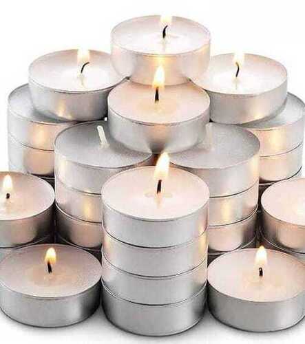 Round Shape Tea Light Candles For Home Decoration Use