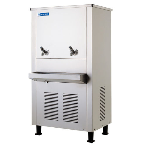 60-80 L Capacity Stainless Steel Silver Double Tap Drinking Water Cooler