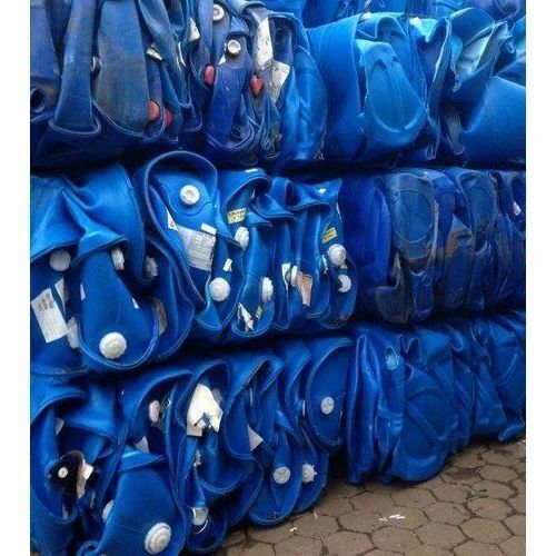 Eco Friendly Recycled Blue Baled HDPE Drum Scrap