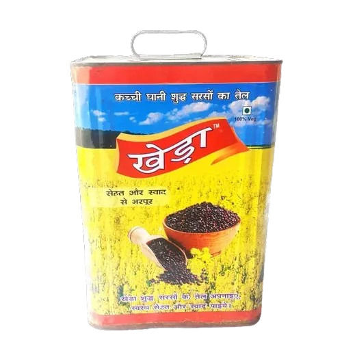 Common Khera Kachi Ghani Black Mustard Oil 15 L