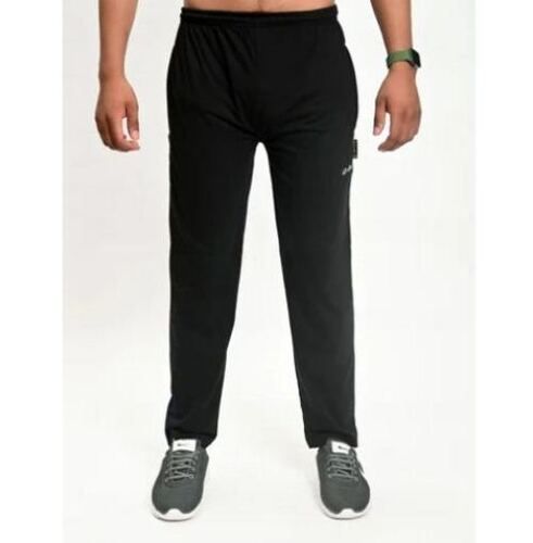 Black Sports Wear Plain Mens Lower