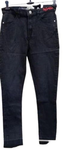 Casual Wear Cotton Fabric Regular Fit Ladies Jeans
