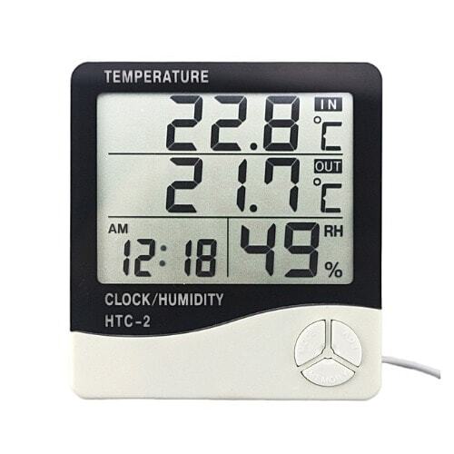 डिजिटल डिस्प्ले टेम्प और ह्यूमिडिटी मीटर