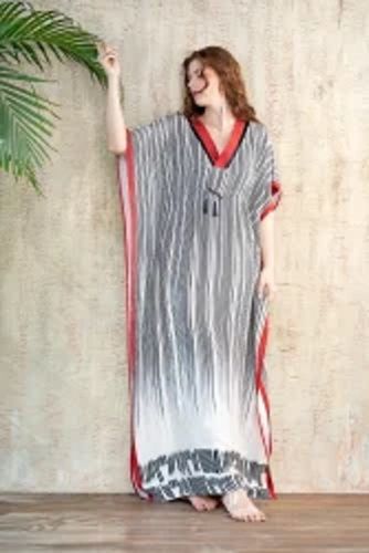 Ladies Plain Cotton Regular Fit Kaftan For Daily Wear