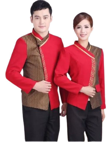 Multi Color Full Sleeves Unisex Caterers Uniform