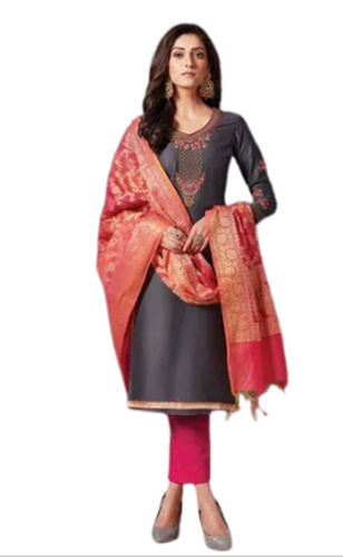 Multi Color Party Wear Suit With Dupatta 