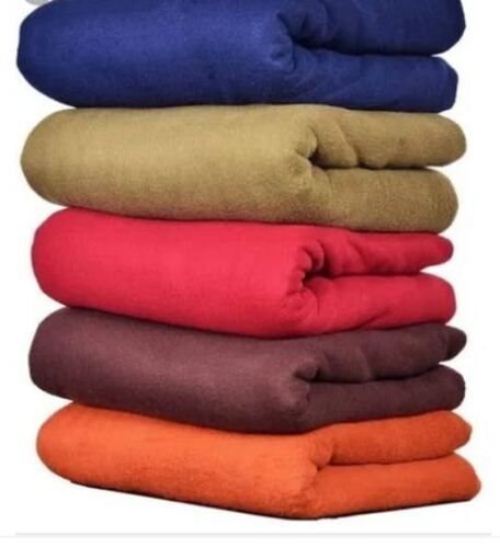 Multi Color Plain Pattern Hospital Blankets