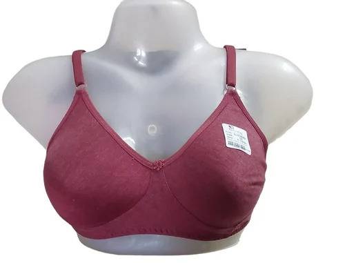 Plain Maroon Hosiery Bra, Size: 32 And 34 at Rs 80/piece in New Delhi