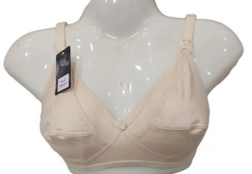 Stainless Steel Non Padded Plus Size Plain Cotton Ladies Bra at