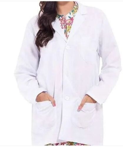 White Plain Ladies Doctor Coats For Hospital Use