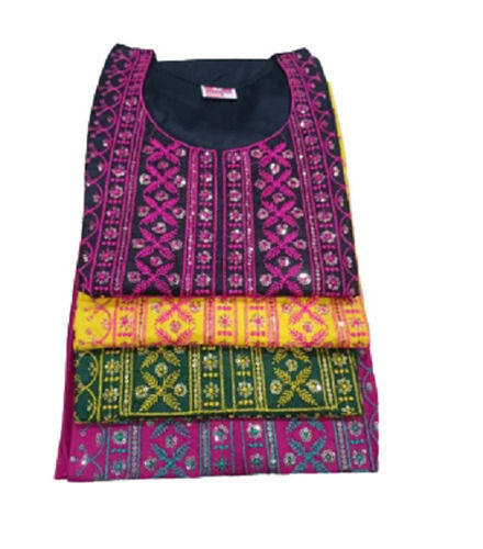 Premium Quality Cotton Embroidered Kurti For Ladies