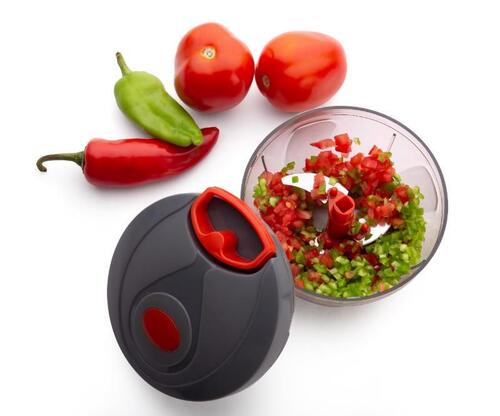 Round Shape Vegetable Chopper With Metal Blade