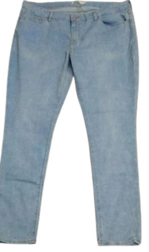 Blue Straight Fit Stretchable Ladies Jeans