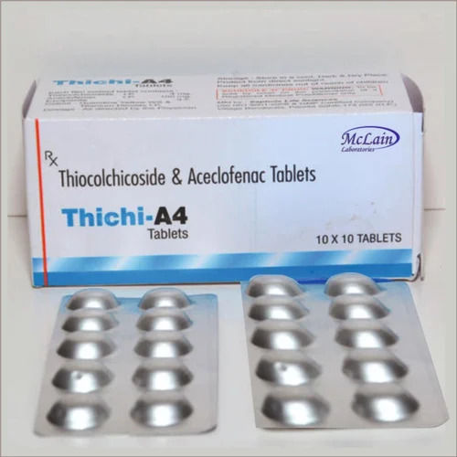 Aceclofenac Thiocolchicoside Tablets (Pack Size 10x10 Tablets)